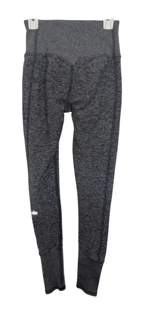 Alo Yoga High Waist Alosoft Lounge Leggings Dark Grey XS Stretch Gym thumbnail 1