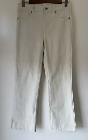 American Eagle Outfitters (AEO) Kick Boot Faux Ankle Leather Pants Sz 2 thumbnail 1