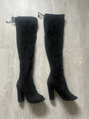 Steve Madden Elliana Thigh High peep toe Boots thumbnail 2