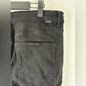 RISEN High Rise Side Slit Cargo‎ Bootcut Black Jeans - RDP5649 - Size 15/32 623 thumbnail 10
