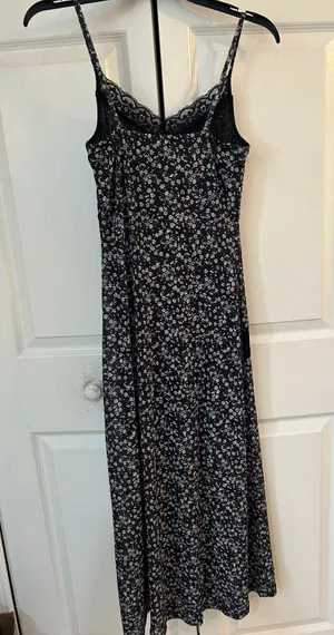 Topshop Floral Lace Mesh Midi Dress thumbnail 8