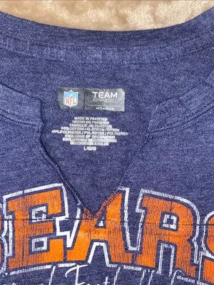 NFL Chicago Bears Women's Navy Short Sleeve Graphic Tee thumbnail 2