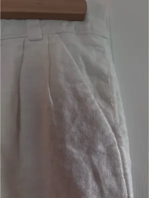 White Linen Pencil Skirt Banana Republic thumbnail 4