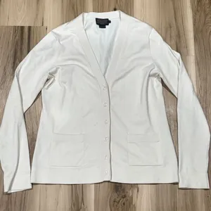 Pendleton Ivory Silk Blend Button Up Cardigan Sweater Women’s Small thumbnail 1