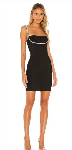 Superdown Pollie Mini Dress in Black thumbnail 1