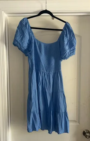 Flowy Blue Dress Size XL thumbnail 1