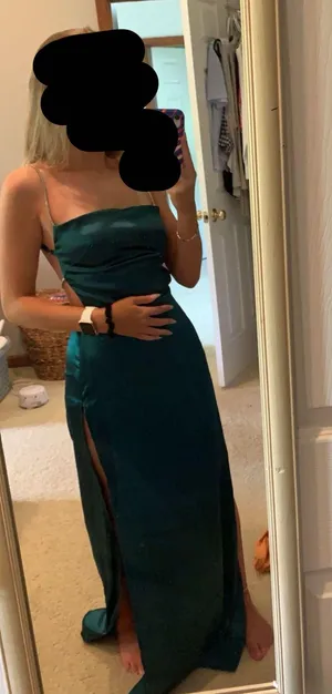 Lucy in the Sky satin dress thumbnail 1