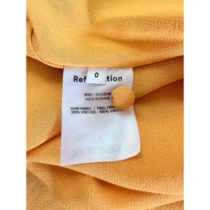 Reformation Winslow Floral Midi Dress Yellow Blue Slit Size 0 thumbnail 7