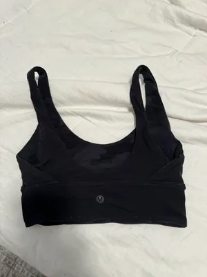Lululemon black/camo reversible align bra size 2 thumbnail 3