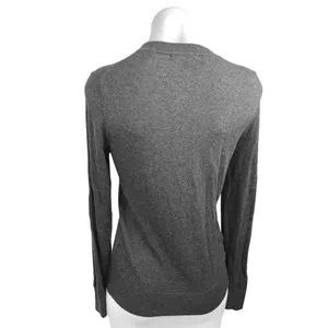 Quince Black Cashmere Crew Long Sleeve Stretch Pullover T-Shirt Sweater Top Sz S thumbnail 2