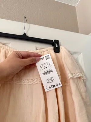 BNWT Zara Cream Lace Ruffle Tiered Mini Skirt thumbnail 9