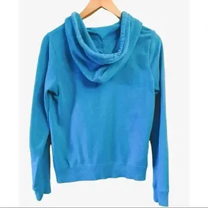Hollister Sunset Full Zip Turquoise Long Sleeves Sweatshirt SZ S #1433 thumbnail 2