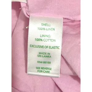 Lilly Pulitzer Pink 100% Linen V-Neck Puff Sleeve Shift‎ Dress Size 10 016977 thumbnail 4