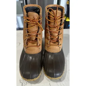 L.L.Bean Bean Boots Womens 8 Gore-Tex Insulated 8" Leather Duck Boots 212081 thumbnail 7