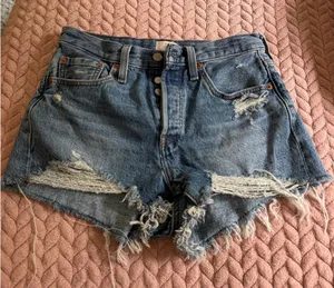 Levi’s Distressed 501 Denim Shorts thumbnail 1