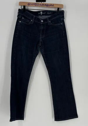 7 for all mankind 7 fam bootcut jeans bling pockets 28 thumbnail 1