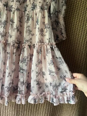 Hayden Pink Floral Off-Shoulder Ruffle Dress thumbnail 5