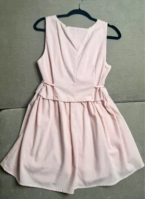 Paper Heart Women’s Pink Dress Tie Waist thumbnail 4