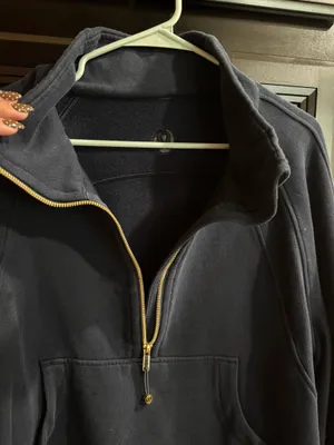 Scuba Funnel Neck Half Zip Blue Size L thumbnail 4