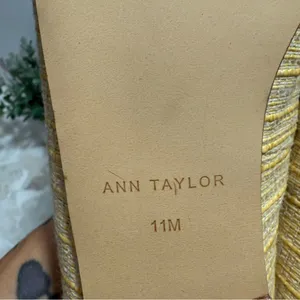 NWOT Ann Taylor Chain‎ Bit Straw Loafers Natural 11M Workwear Office Careerwear thumbnail 8
