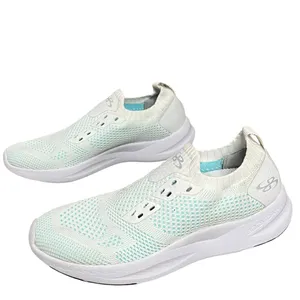 Boombah Sneakers Womens 6 White Mesh Knit Running Walking Athletic Casual‎ Shoes thumbnail 2