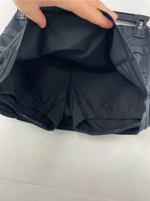 Lululemon Black Skort with shorts drawstring size 6 thumbnail 4