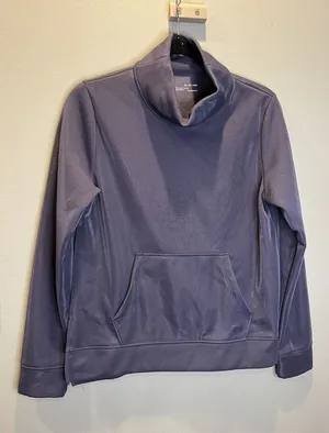 NWT Under Armour Shimmering Lined Fleece Tunic‎ Sweatshirt Sz XS Purple/Gray thumbnail 1