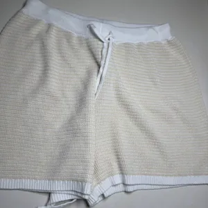Lightweight‎ Knit 2 Piece Polo Top and Shorts Set Cream White Loungewear/ Resort thumbnail 6