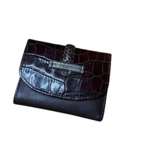 One World by Brighton Brown Croc Embossed Crossbody Bag & Wallet Set thumbnail 8