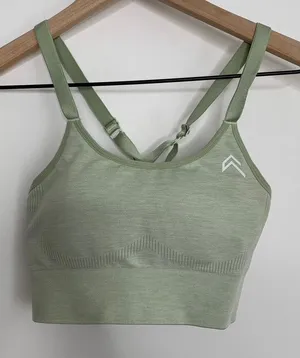 Oner Active Classic Seamless Sports Bra Pistacchio Marl Green Womens Small thumbnail 1