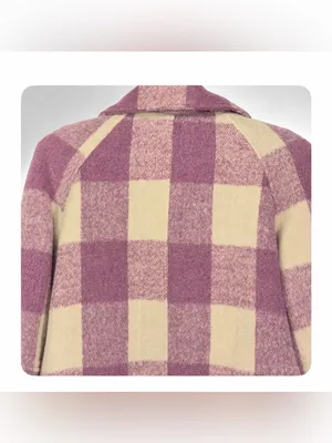 Anthropologie Avec Les Filles Women’s Pink Plaid Zip Crop Top Jacket Size Small thumbnail 14