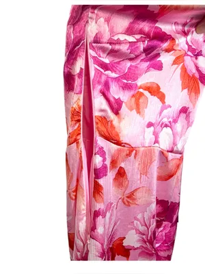 NWT LULUS Women’s Divinely Blooming Pink Multi Floral One-Shoulder Dress Size M thumbnail 12