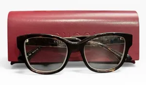 GUCCI GG1775O GG 1775O 002 Tortoise Frame Glasses Eyeglasses 54-18-140 with Case thumbnail 1