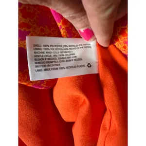 ALEXIS Target Orange‎ Pink Floral Dress Flutter Resort Vacation Feminine Medium thumbnail 7