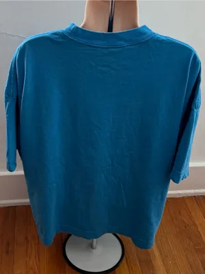 Standard Cloth Royal Blue 100% cotton embroidered logo Crewneck t-shirt, size M thumbnail 2