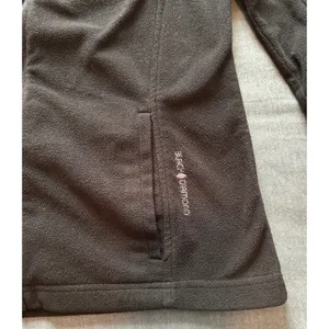 Black Diamond Womens Full Zip Fleece Jacket Black Size S Mock Neck Activewear thumbnail 3