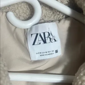 Cozy White women Jacket by Zara thumbnail 2