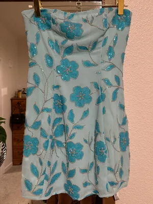 LUCY IN THE SKY Sequin Beaded Flare Strapless Mini Dress Party HOCO⁠ NWT SZ. S thumbnail 6