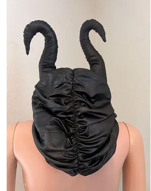 Maleficent HEADPIECE Halloween BLACK Hat Horns Evil Headpiece Disney Cosplay thumbnail 11
