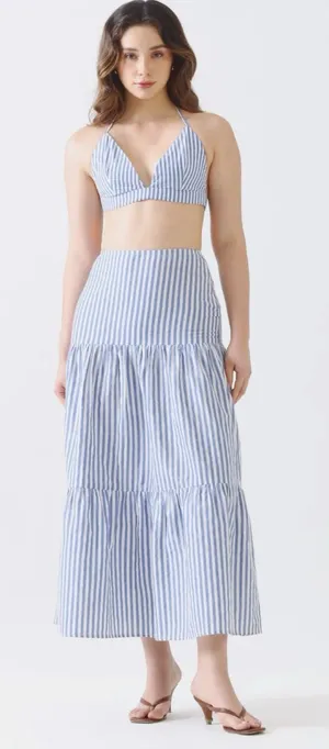 J. Crew Tiered Ruffle Maxi Skirt  thumbnail 1