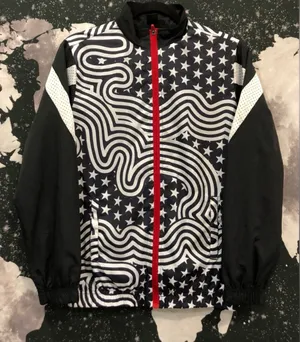 Ideology Stars & Stripes Flag Windbreaker Jacket thumbnail 1