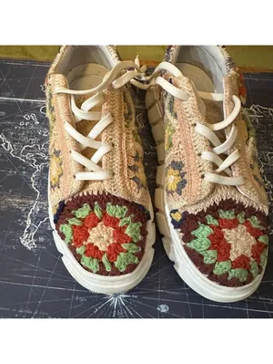 Free People “Catch Me If You Can” Crochet Sneakers – Size 38/8 thumbnail 6