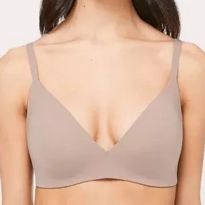 Lululemon Size 32C Bra Take Shape Molded Wireless Uplift Shape Soft Sand Beige thumbnail 1