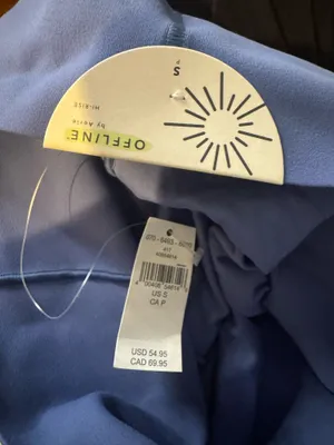 7” blue aerie biker shorts thumbnail 6