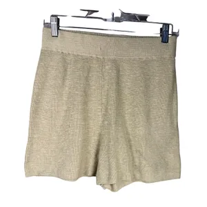 Free People Green Knit Sweater Shorts‎ Lounge Coastal Boho Soft Girl thumbnail 1