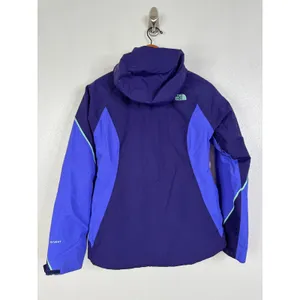 The North Face HyVent Purple Blue Colorblock Fleece Lined Ski Jacket Womens S thumbnail 2
