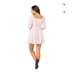 NWT Celebrity Pink Long Sleeve Velvet Bubble Hem Mini Dress thumbnail 7