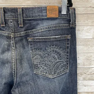 Vtg Lucky Brand Womens 14/32 Jeans Gene Montesano Zip Dark Wash‎ Boot Dungarees thumbnail 11