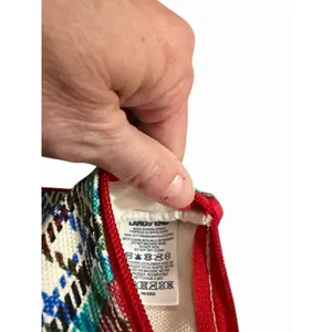Lands End Red Plaid Fabric Wristlet‎ thumbnail 3