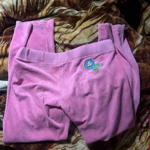 Juicy couture MD velvet bell shaped sweat pants low rise thumbnail 2